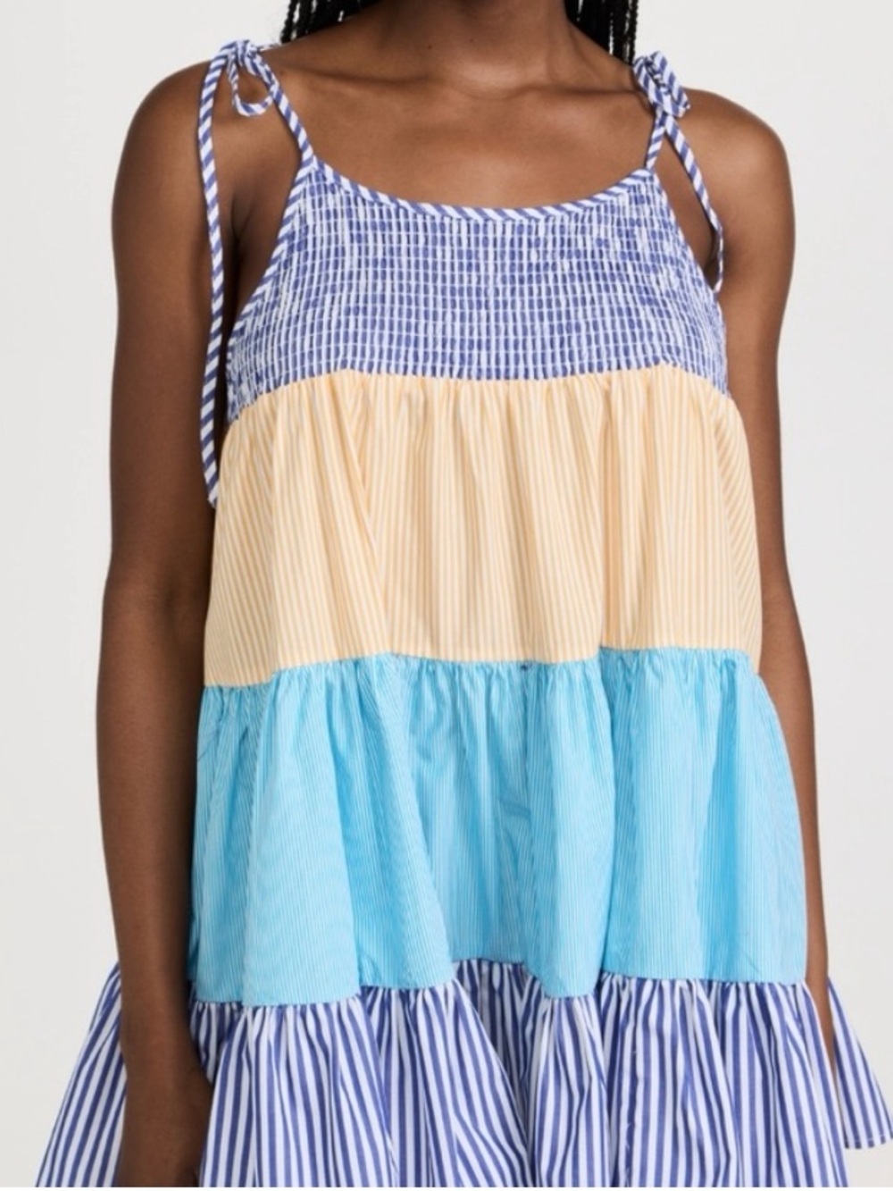 SOLID & STRIPED The Parker Tie-Shoulder Dress